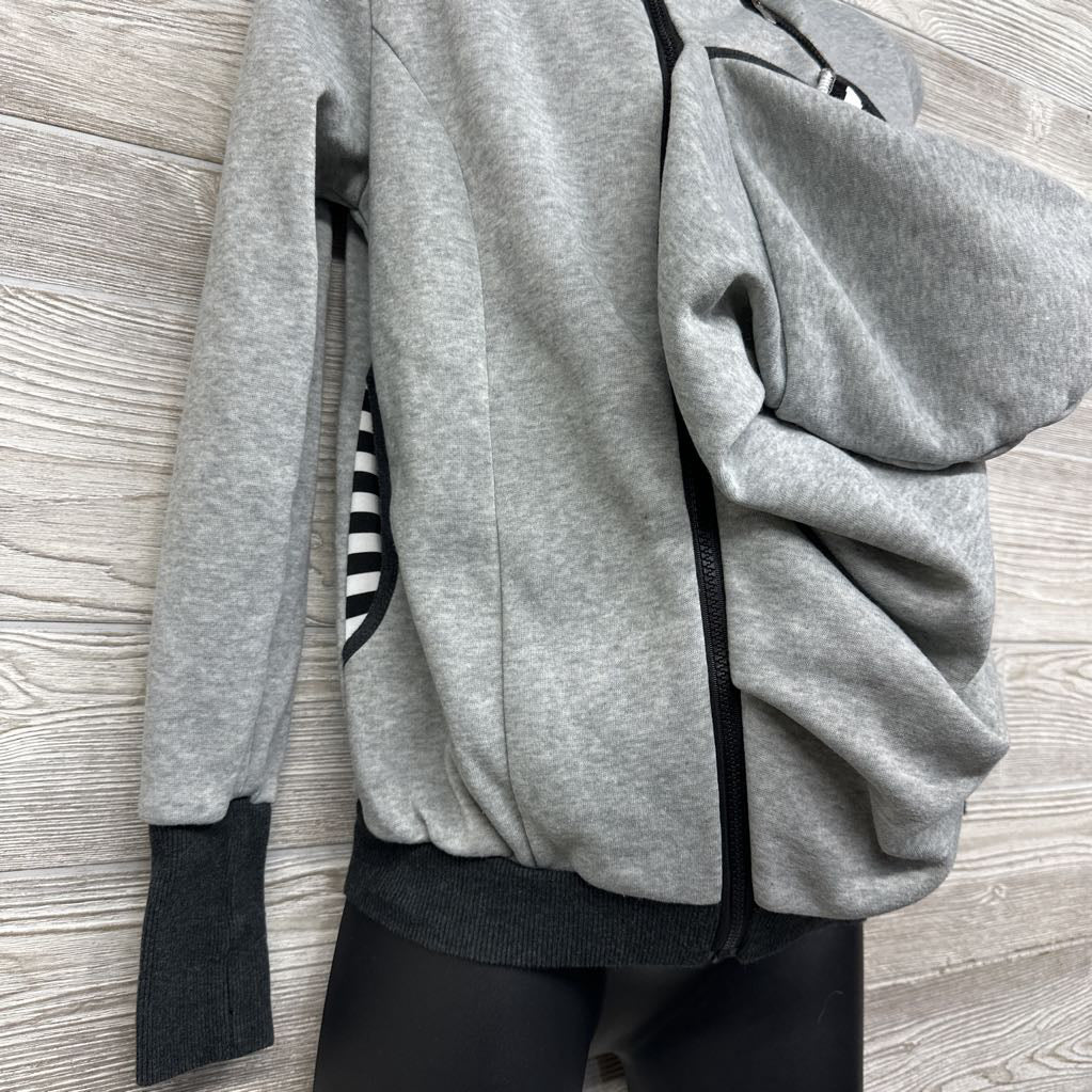 Fleece Kangaroo Pouch Convertible Jacket Small