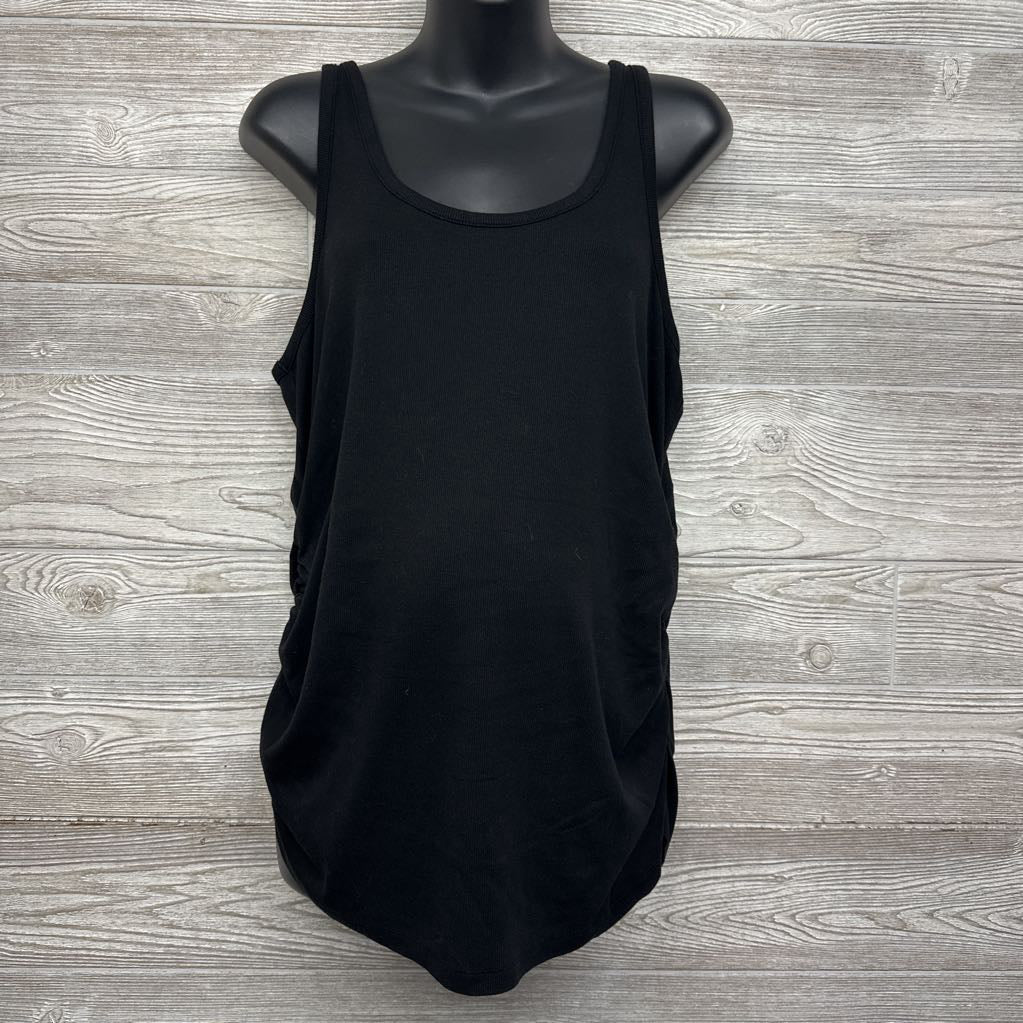 Ruched Ribbed Tank Top XXL