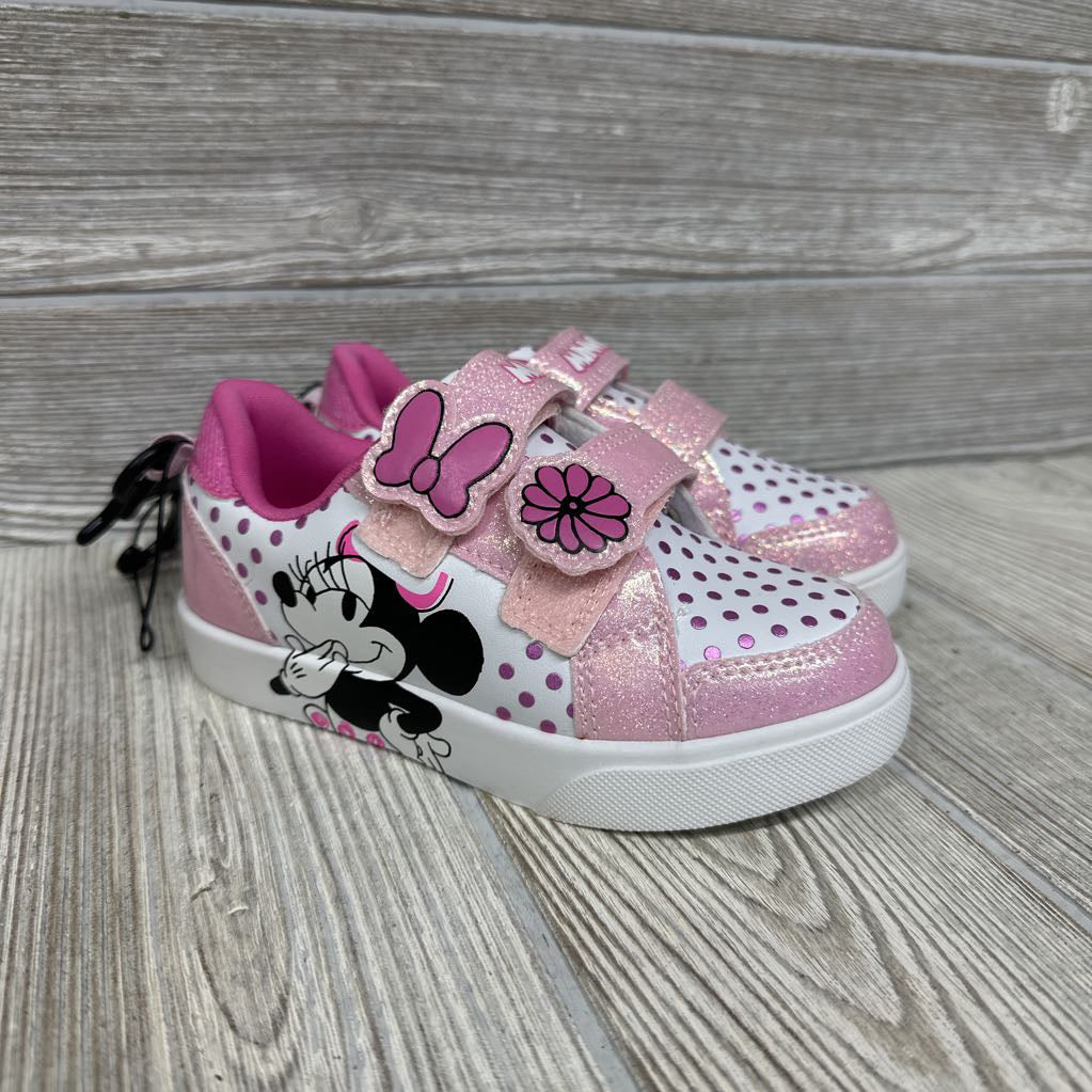 NEW Velcro Minnie Mouse Shoes 10c