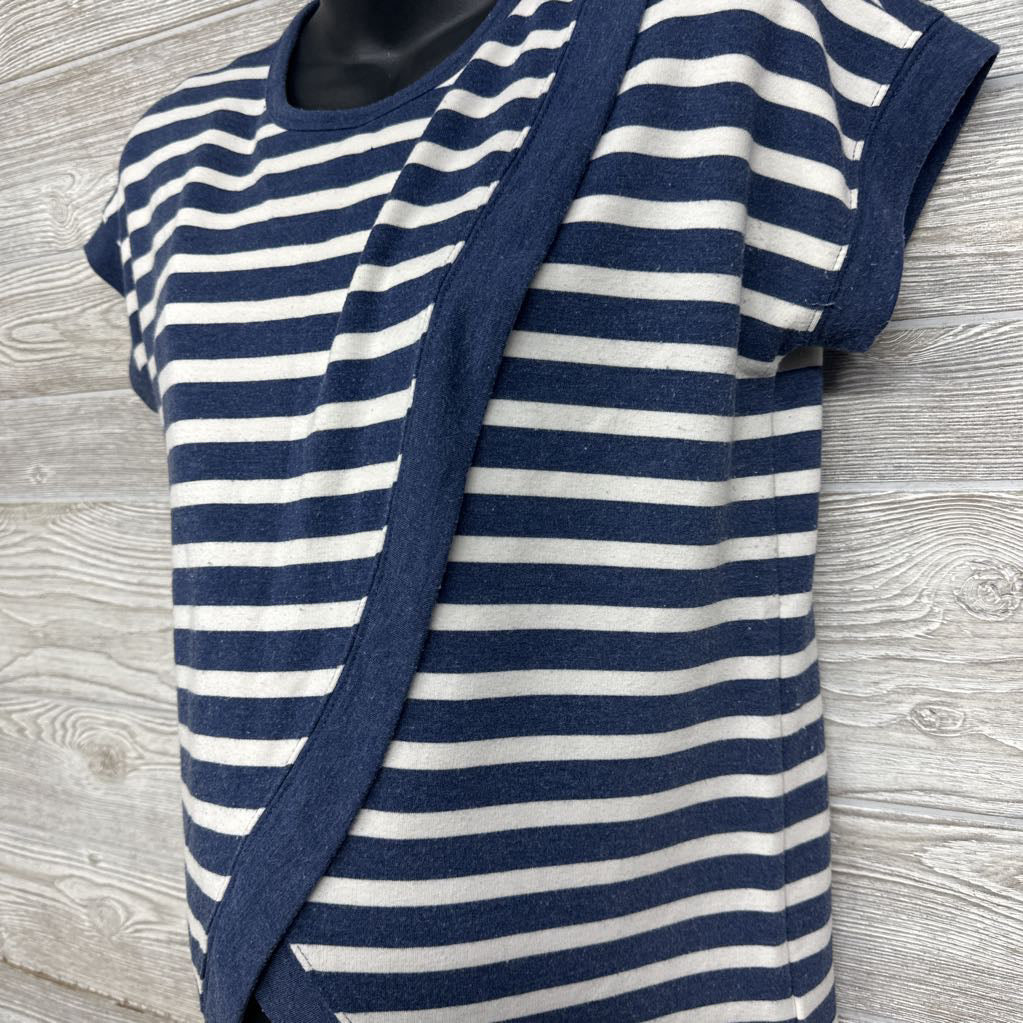 French Terry Nursing Shirt Stripes Small