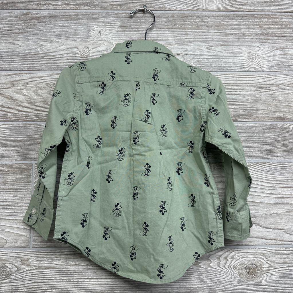 NEW Button Up Shirt Mickey Mouse 2t