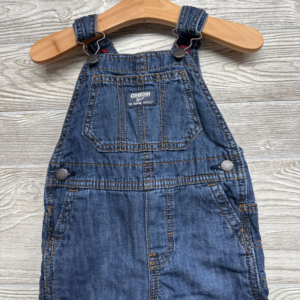 Buffalo Check Lined Denim Overalls 18M