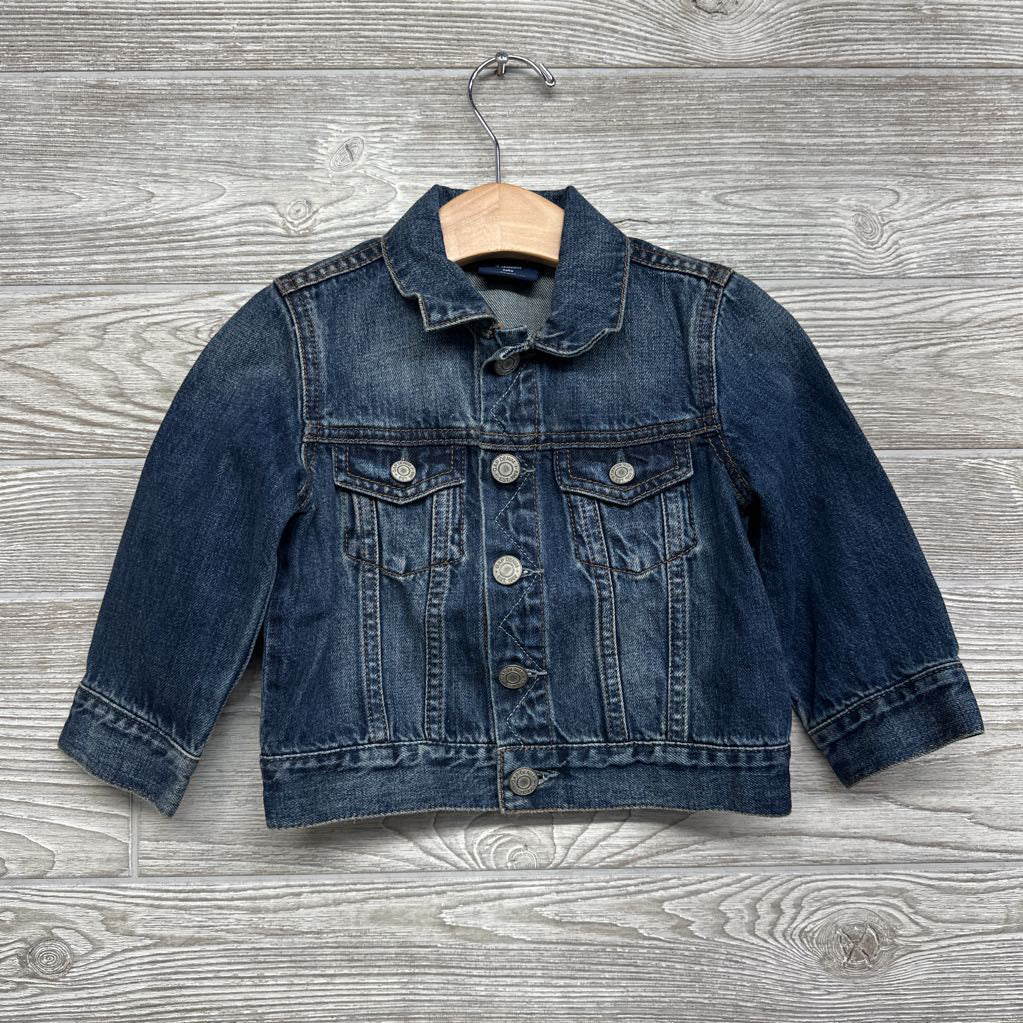 Denim Jacket Icon Mickey Mouse Patch On Back 18-24M