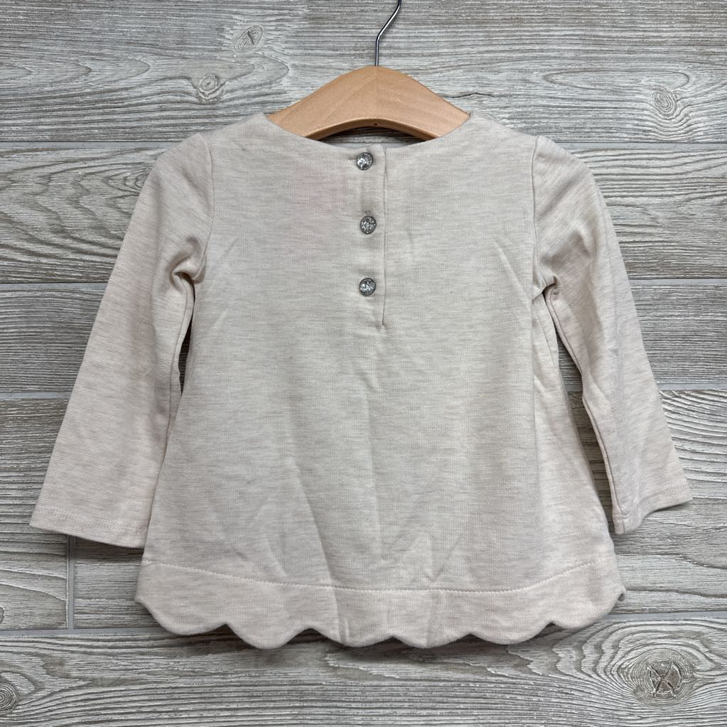 LS Scallop Trim Tunic 18M