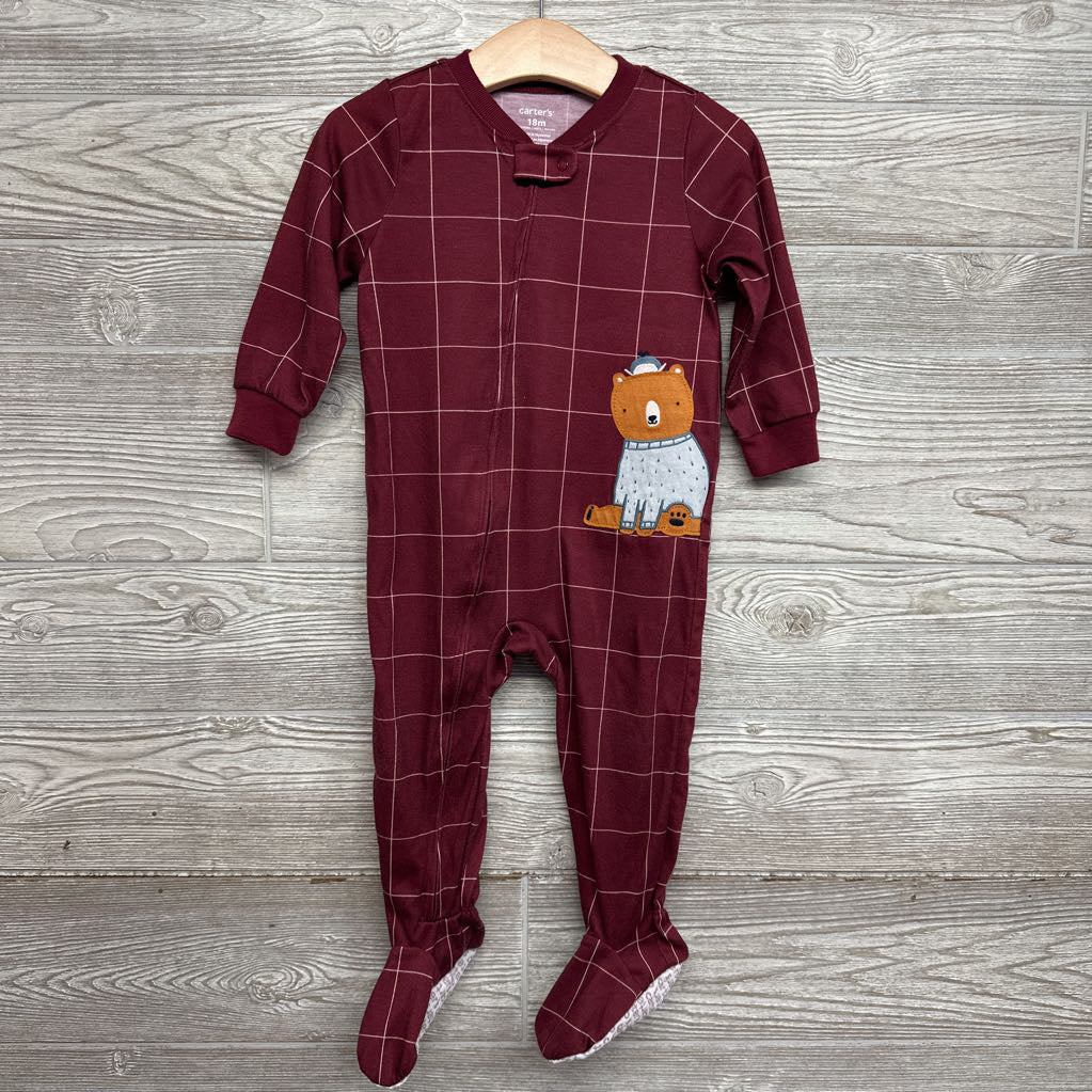 Sleeper Stripes Grid Bear 18M