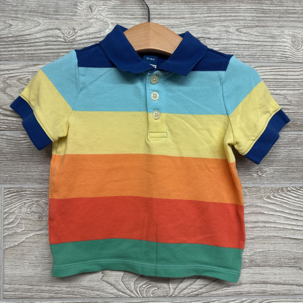 Polo Shirt Chunky Stripes 12-18M