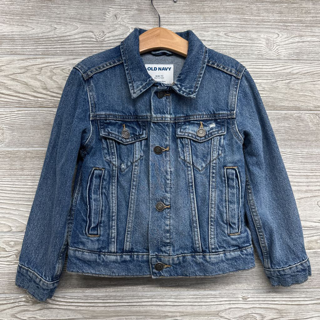 Distressed Denim Jacket 6-7