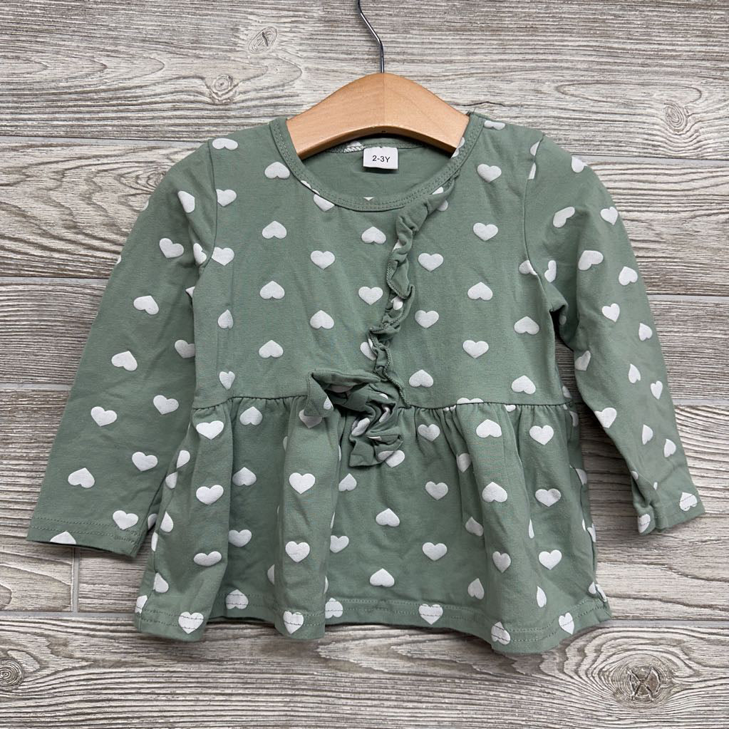 LS Peplum Shirt Hearts 2-3
