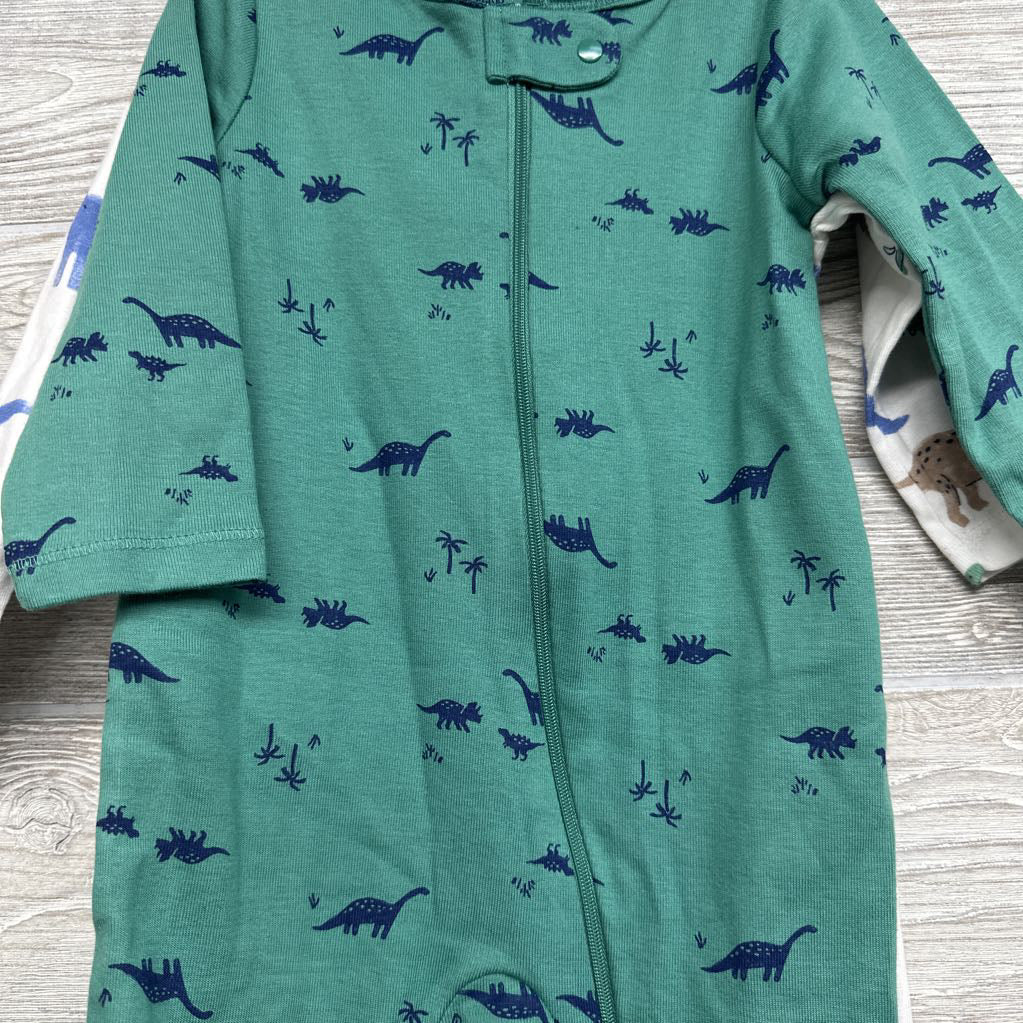 NEW 2 Pk Sleepers Dinosaurs 9M