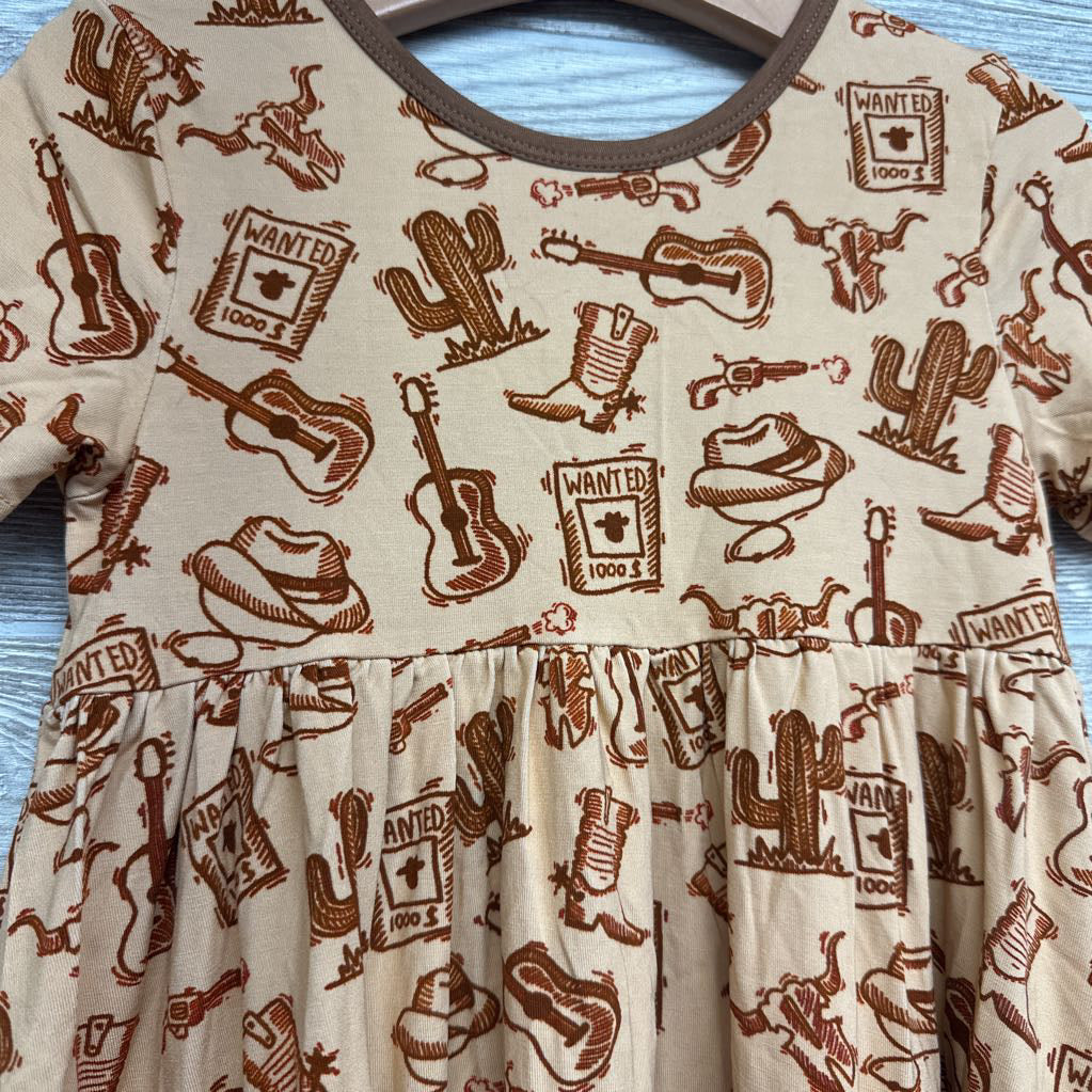 NEW Bamboo Dress Wanted Western 4T