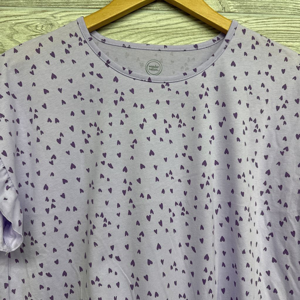 Front Tie Flutter Sleeve Shirt Hearts 14