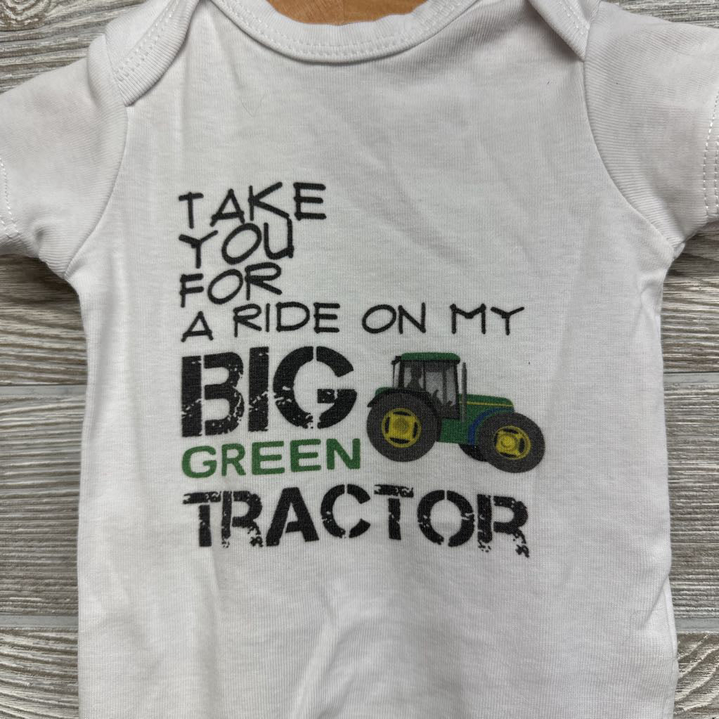 Bodysuit Take You For A Ride On My Big Green Tractor 3M