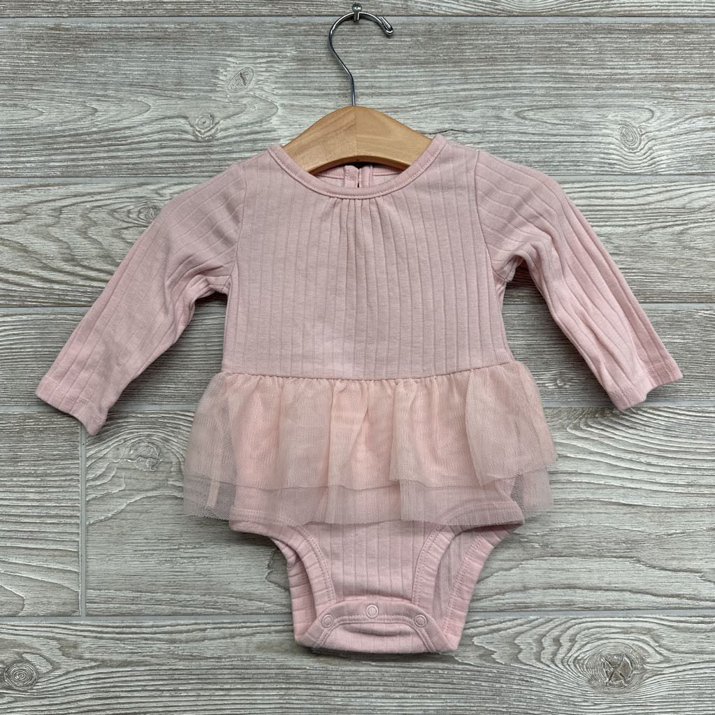 LS Ribbed Skirted Bodysuit 6M