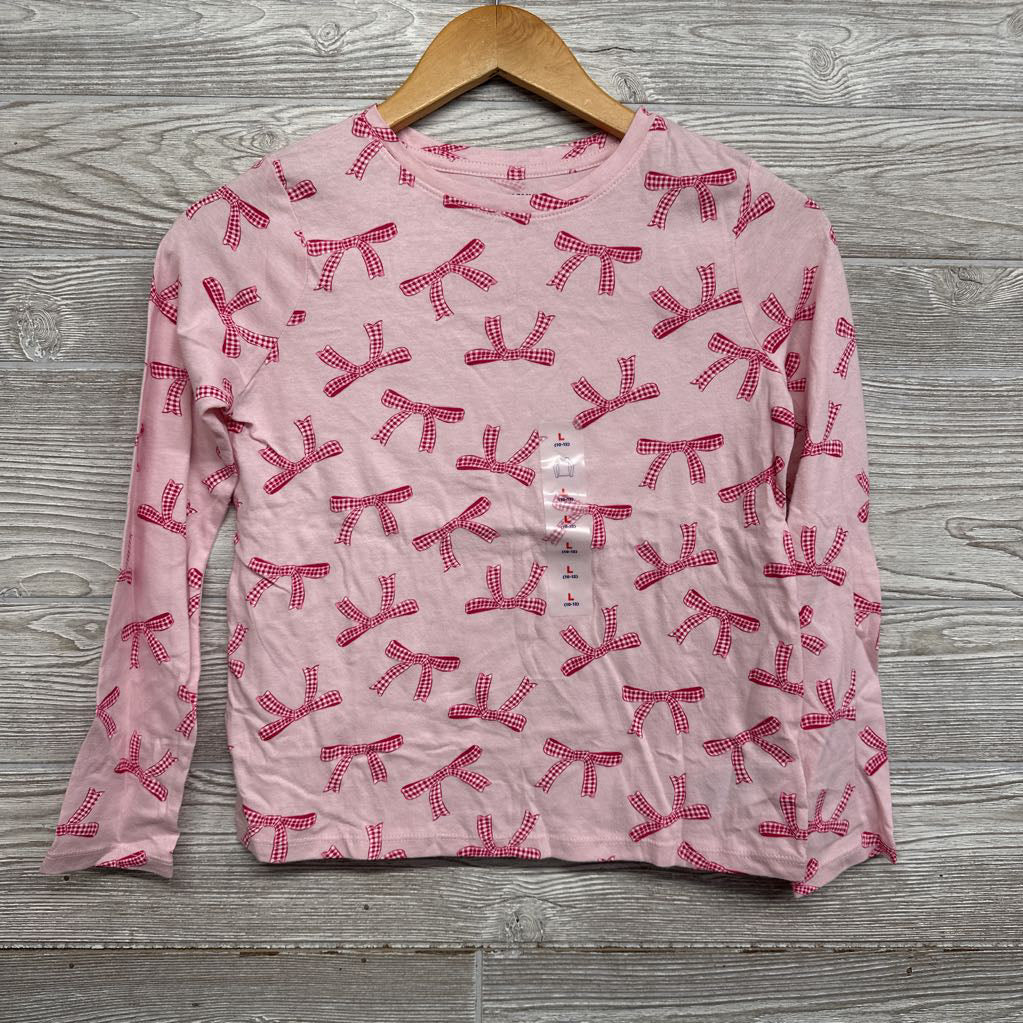 NEW LS Shirt Gingham Bows 10-12