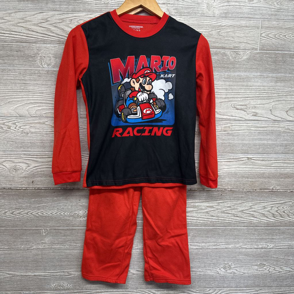2 Pc Fleece Pjs Mario Kart 10-12