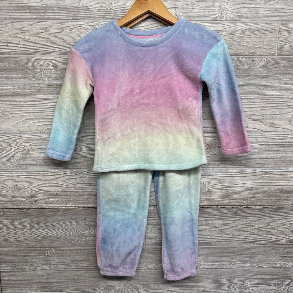 2 Pc LS Plush PJs Tie Dye 6-6X
