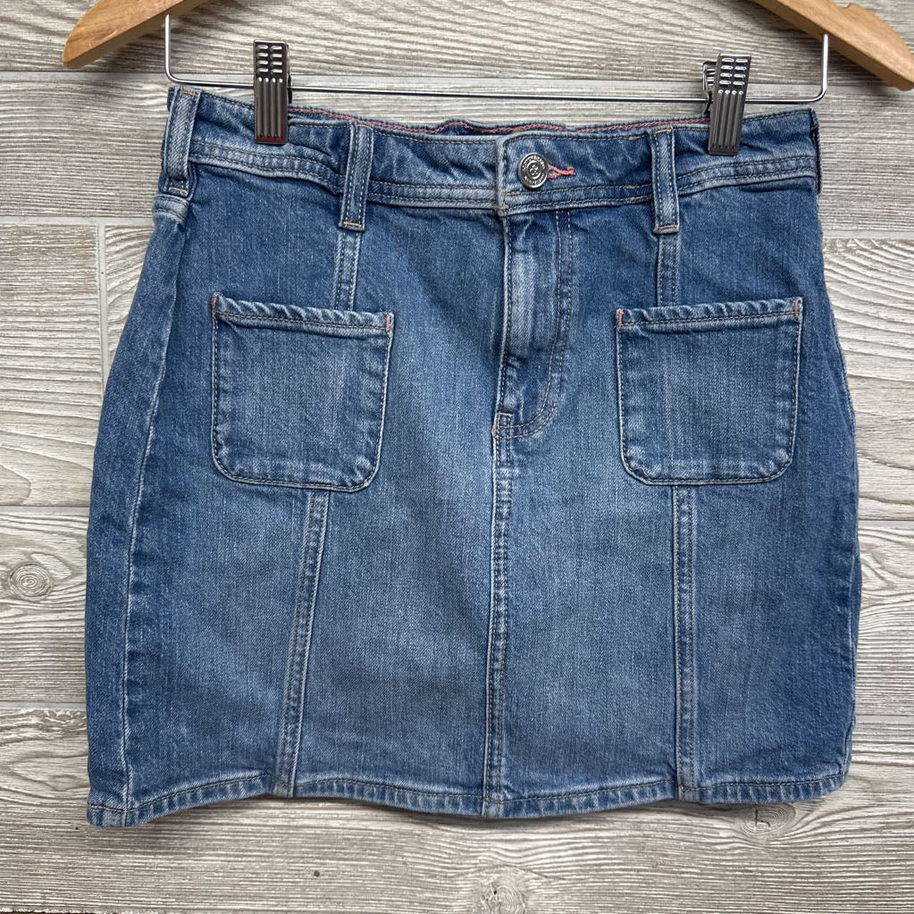 Denim Skirt Front Pockets 12