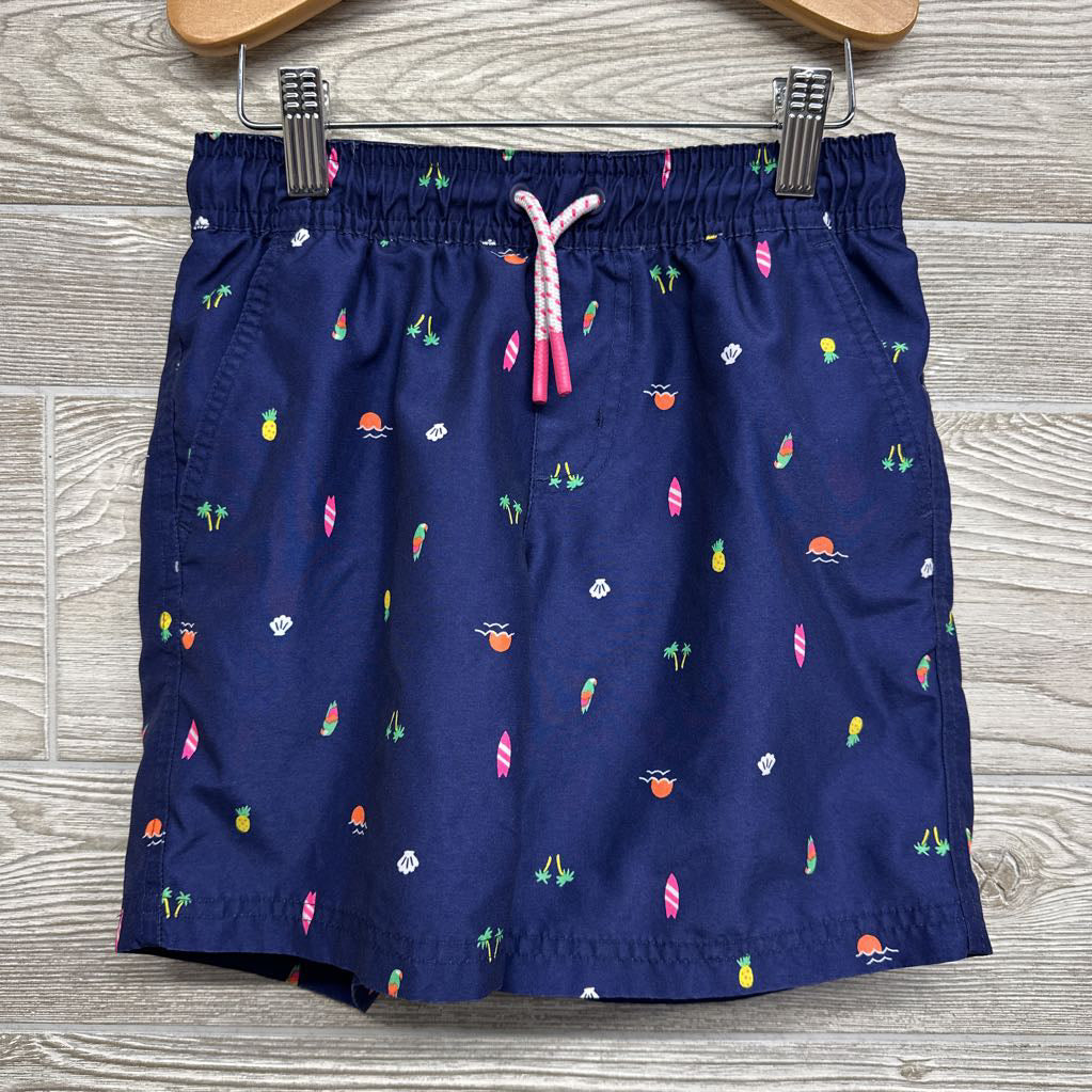 Drawstring Swim Trunks Surf Boards Pineapples 8