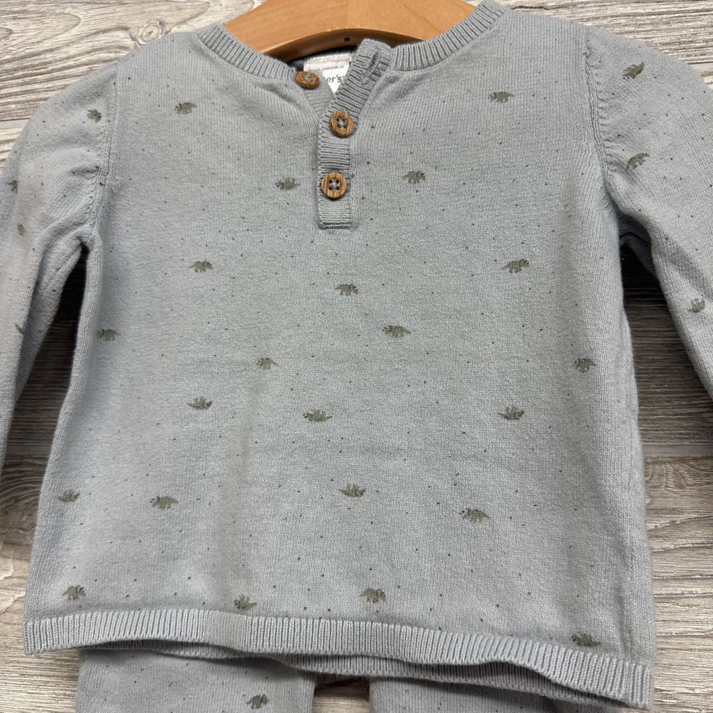 Lite Henley Sweater & Pants Dinosaurs 12M