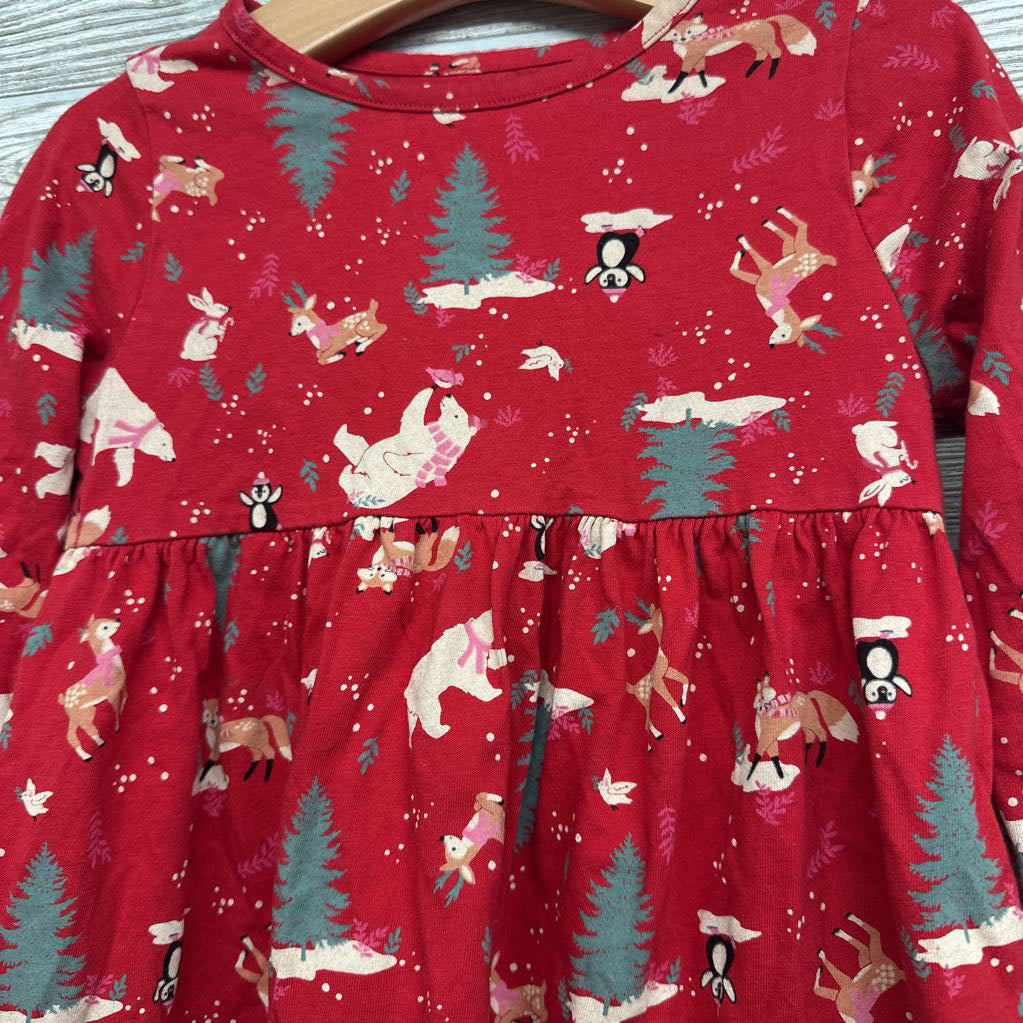 LS Dress Reindeer Polar Bears 5T