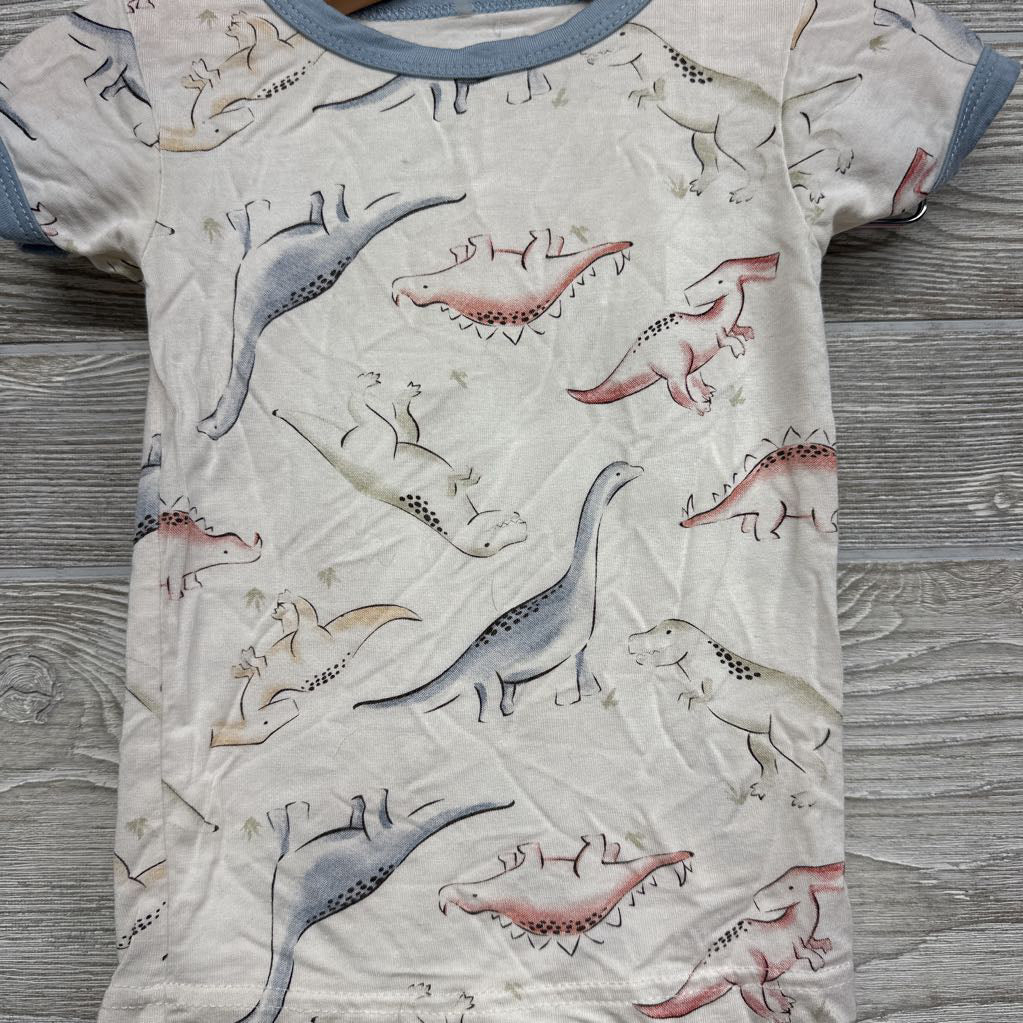 2 Pc Bamboo Pj Dinosaurs 12M