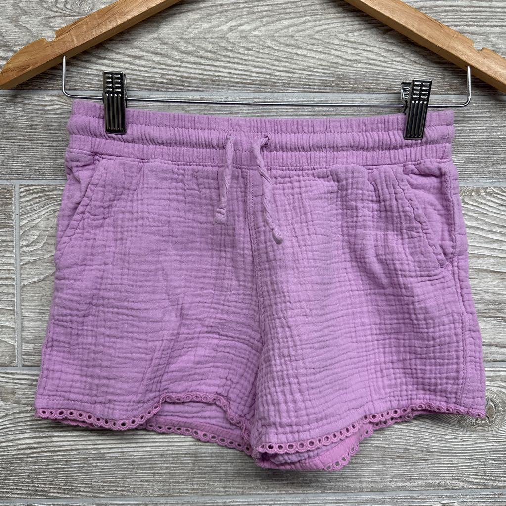Muslin Shorts Eyelet Hem 10-12