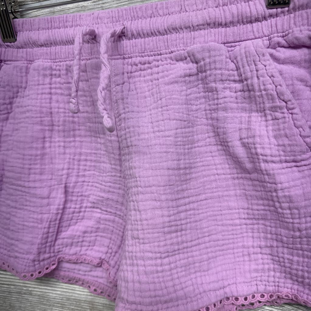 Muslin Shorts Eyelet Hem 10-12