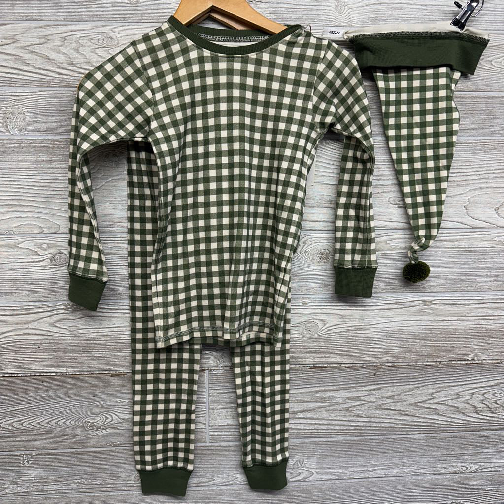 NEW Gingham Pj 2 Pc Set W/ Hat 8
