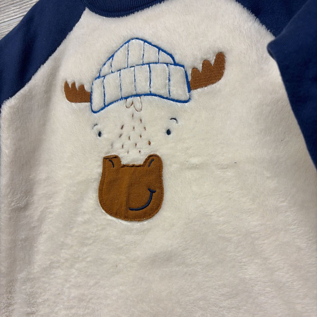 Plush Crewneck Moose 5T