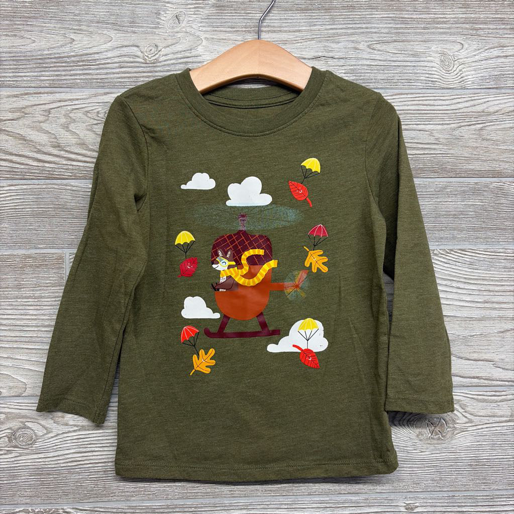LS Shirt Squirrel Acorn Helicopter 4T