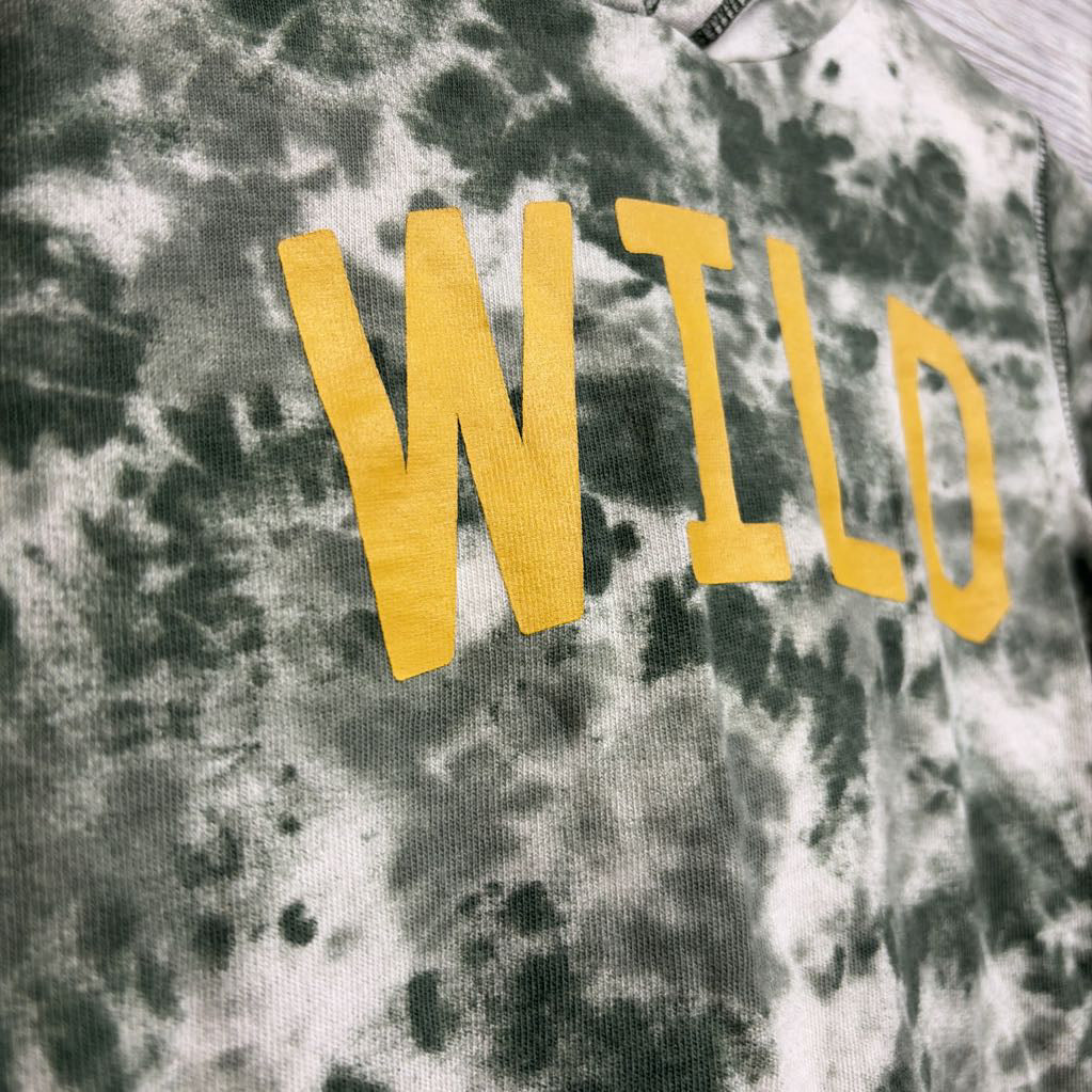 LS Shirt W/ Hood Tie Dye Wild 4T