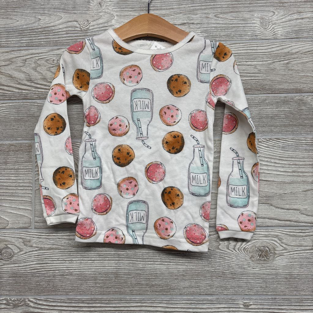 2 Pc LS PJs Cookies Milk 3T