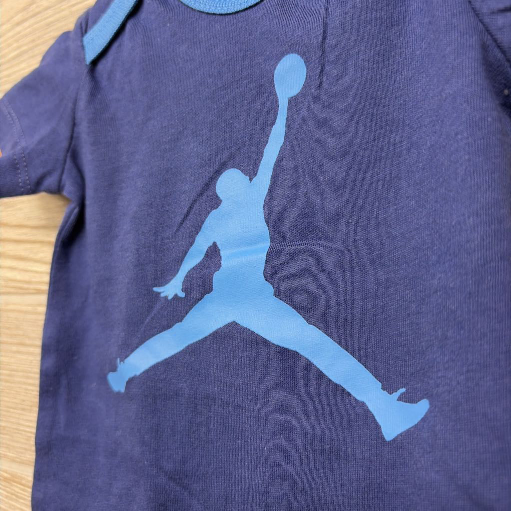 2 Pk Bodysuits Jump Man Jerseys NB