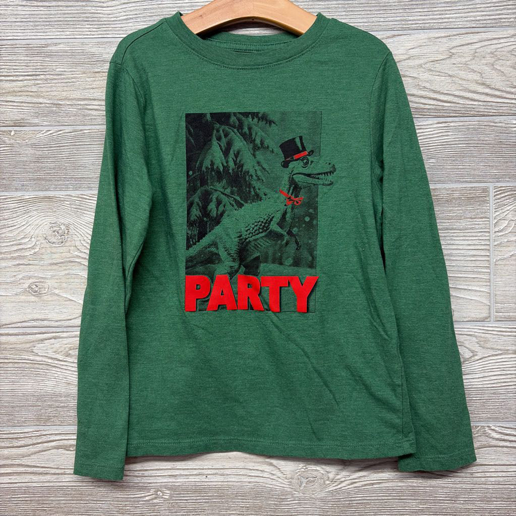 LS Shirt Party Dinosaur 6-7