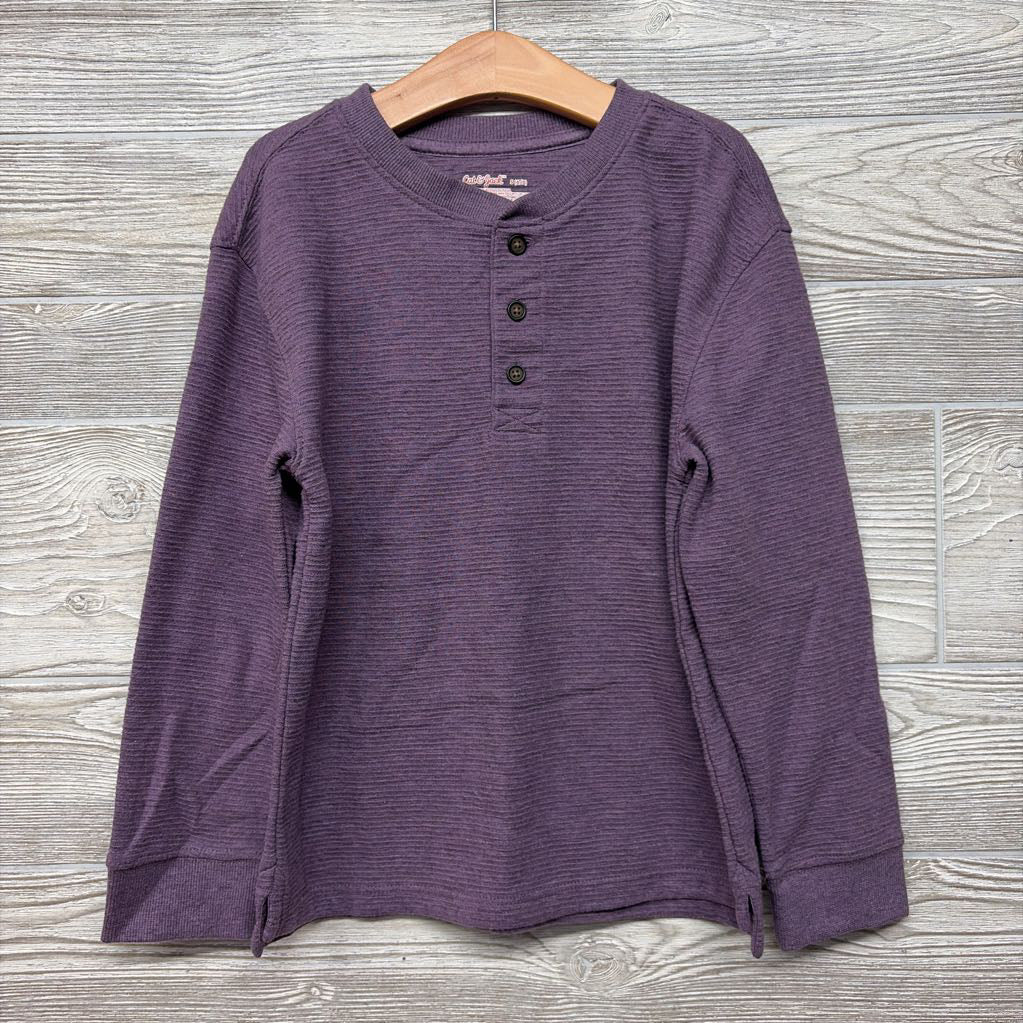 LS Ribbed Henley Shirt 6-7