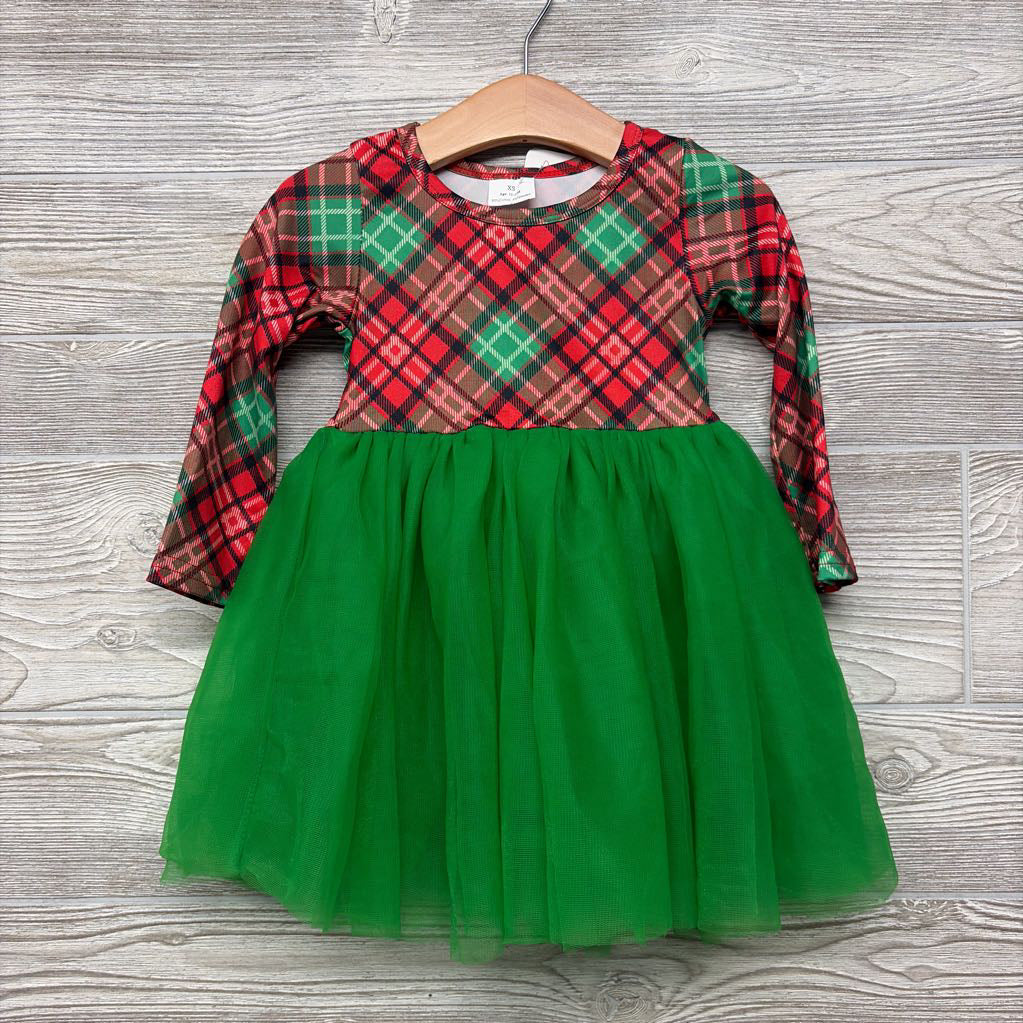 NEW Tulle Plaid Dress 12-18M
