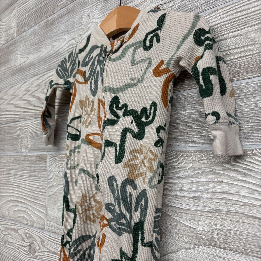 Waffle Knit Sleeper Moose Bears 6M