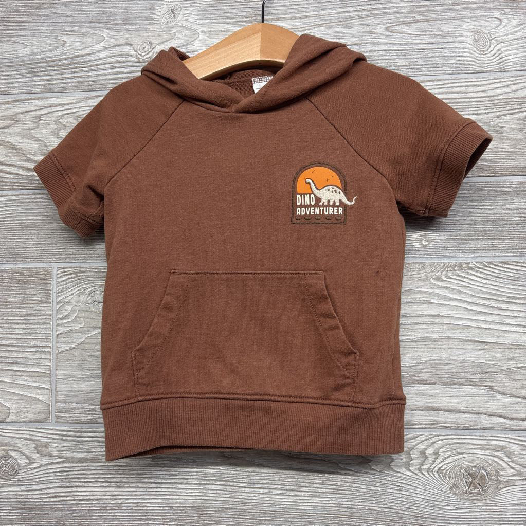 French Terry Shirt W/ Hodo Dino Adventurer 2T