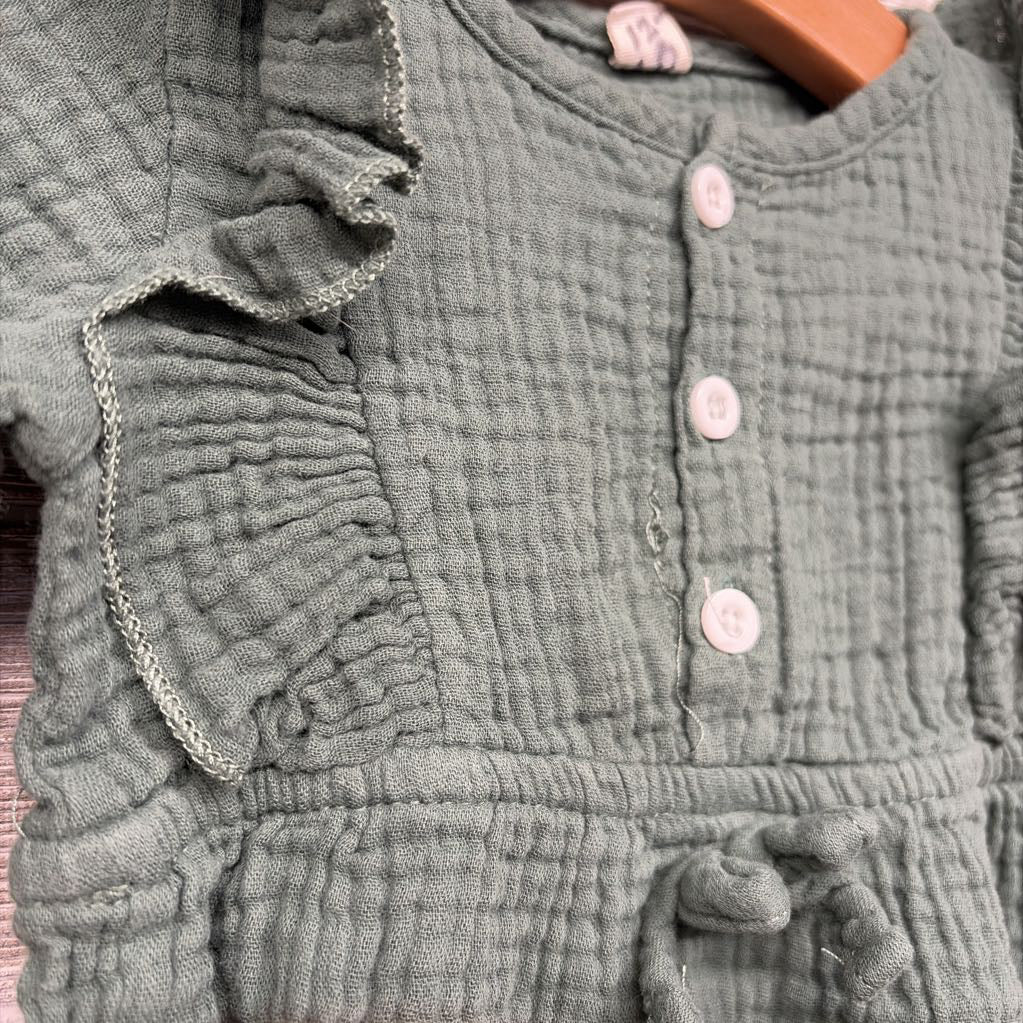 Muslin Ruffle Bodysuit 12-18M