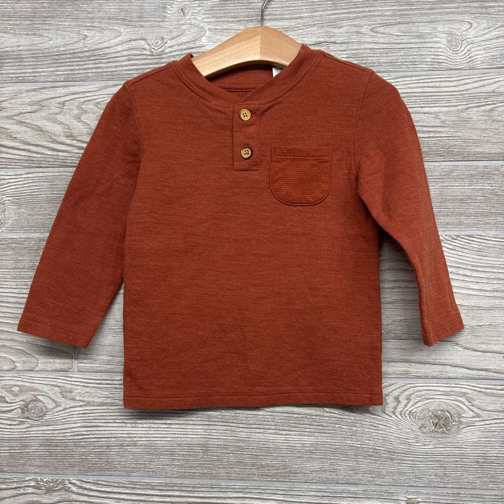 LS Henley Shirt Chest Pocket 2T