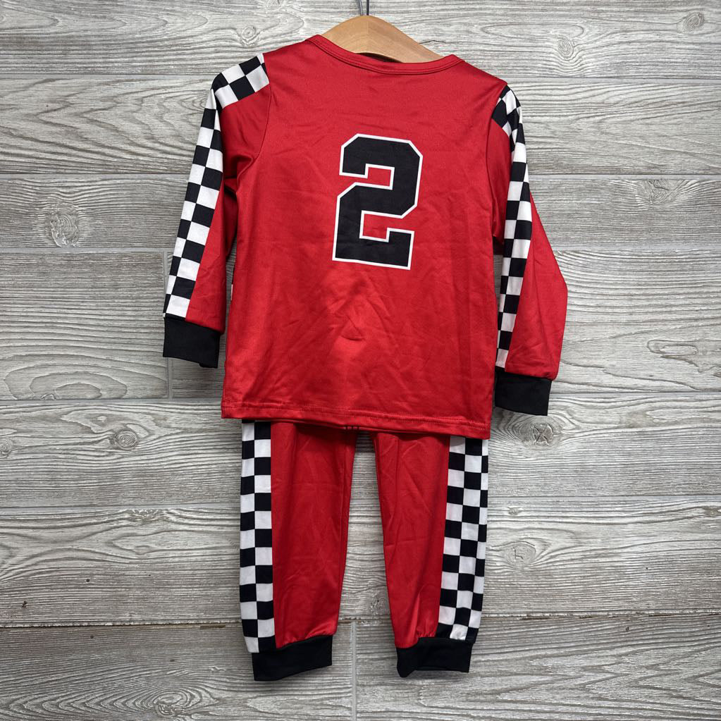 LS Shirt Racing #2 & Joggers Checker 3T