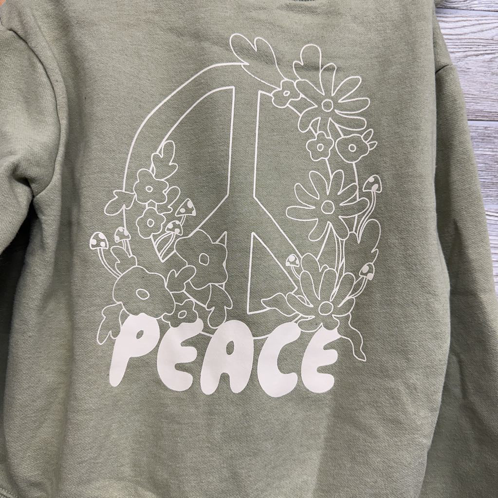 Jacket Peace Sign & Jogger Sweatpants 6-7