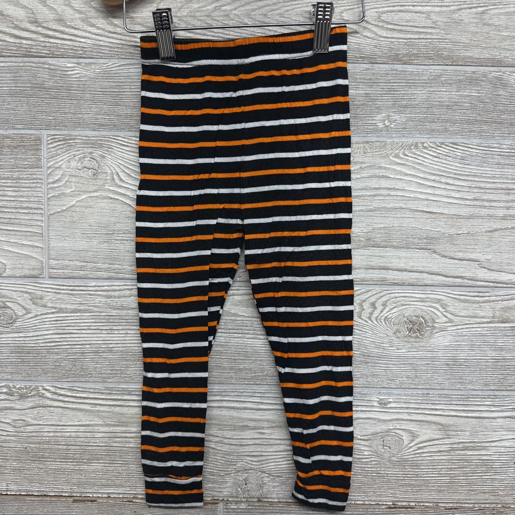 2 Pc LS Bamboo PJs Boo Stripes 3T *