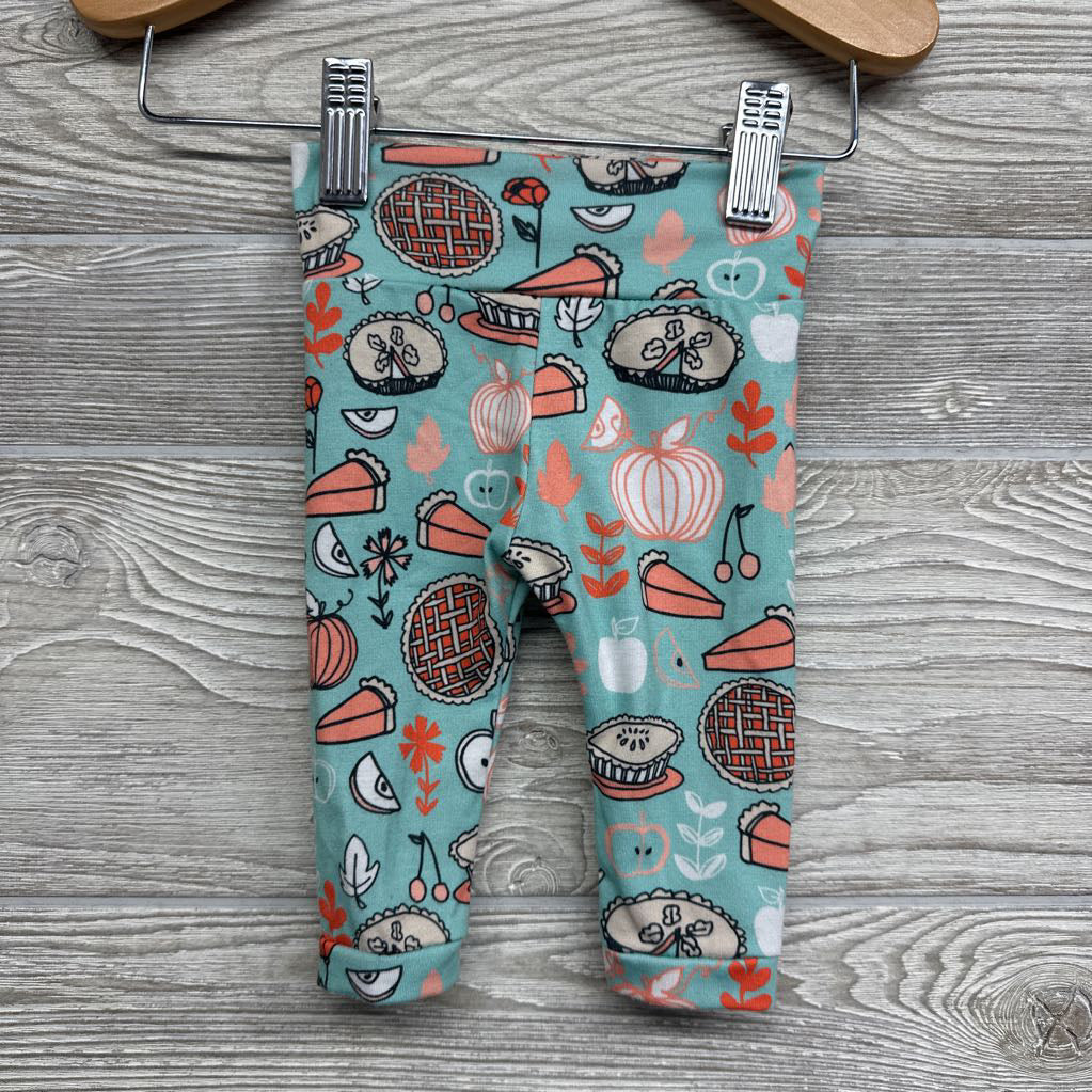 Handmade Leggings Pumpkins Pie 0-3M