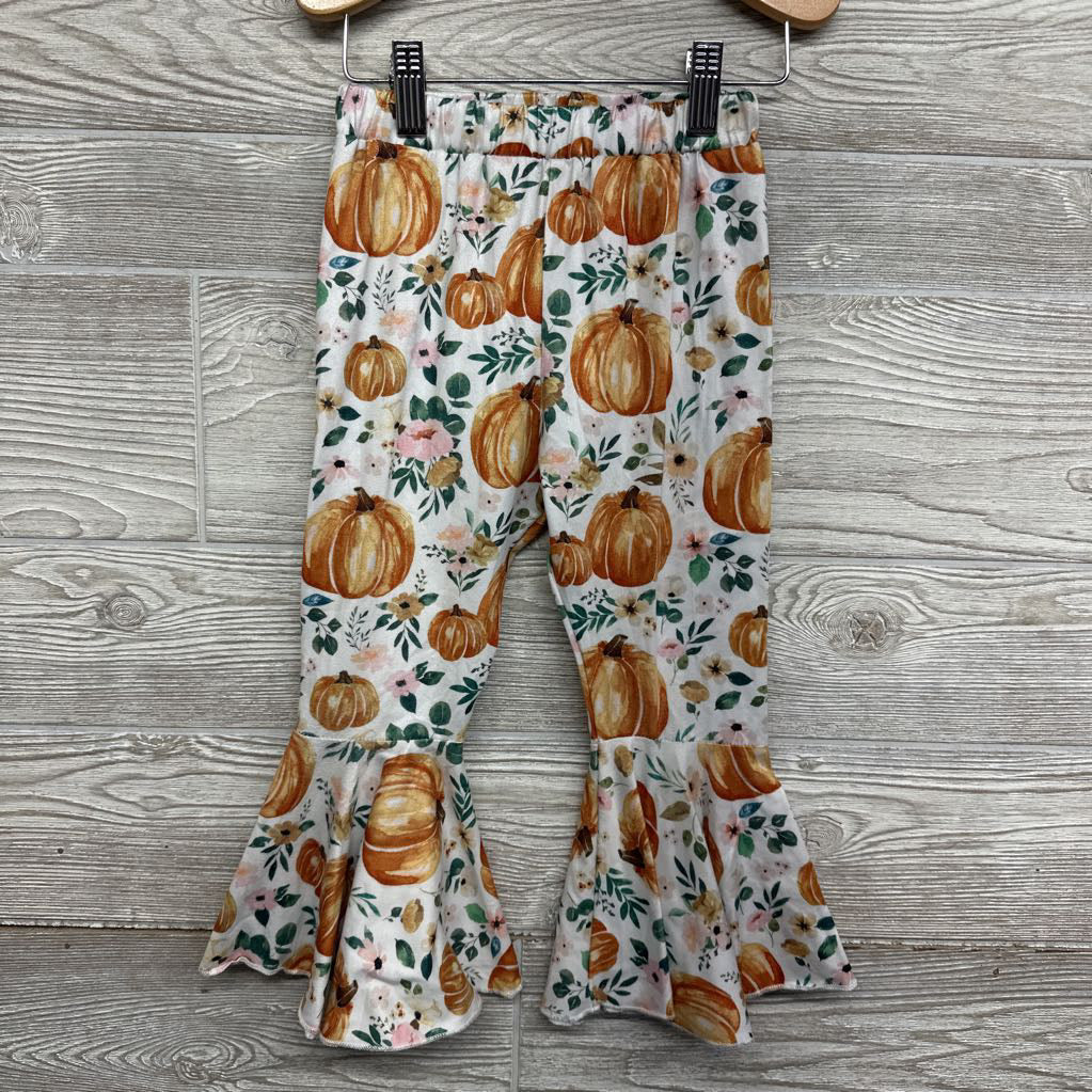 Bell Bottom Pants Pumpkins Flowers 4
