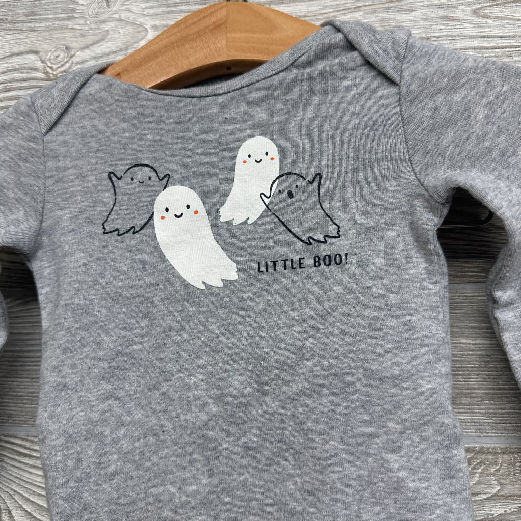 LS Bodysuit Little Boo & Pants Ghosts 3M