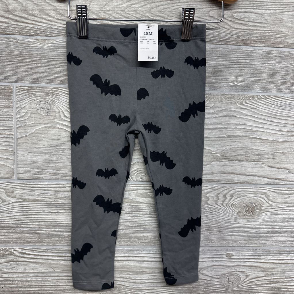 NEW LS Romper & Leggings Bats 18M