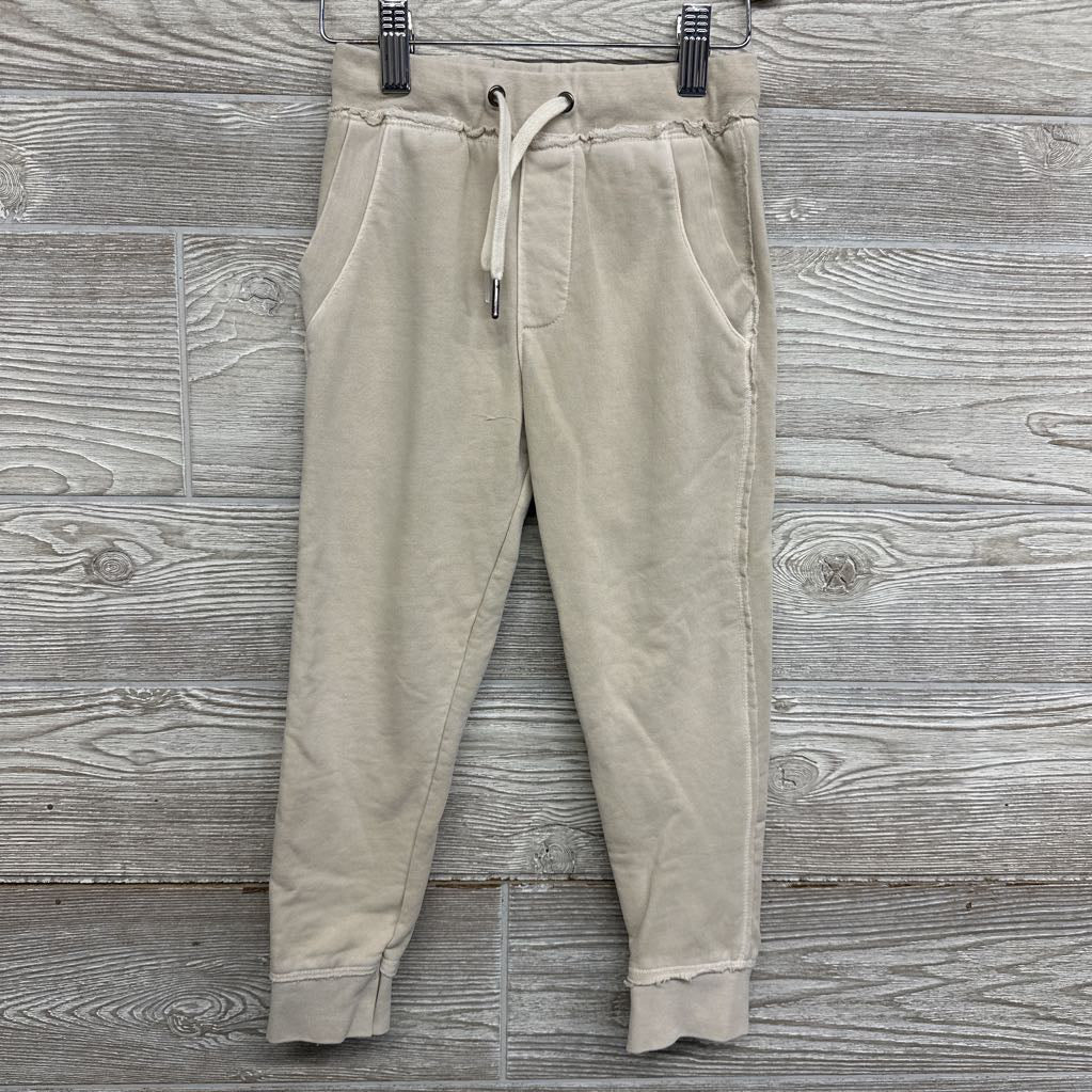 French Terry Drawstring Joggers Raw Trim 3T
