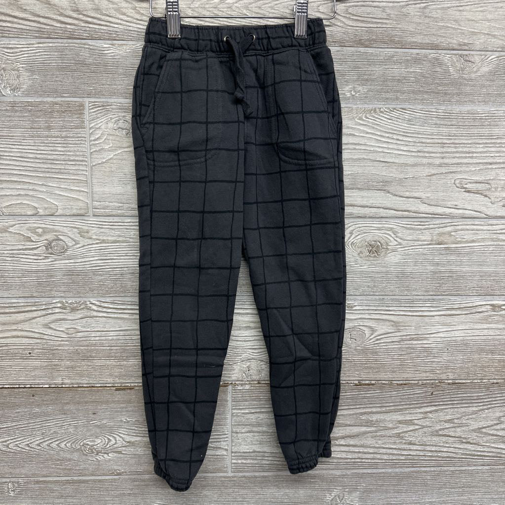Drawstring Jogger Sweatpants Grid 5T