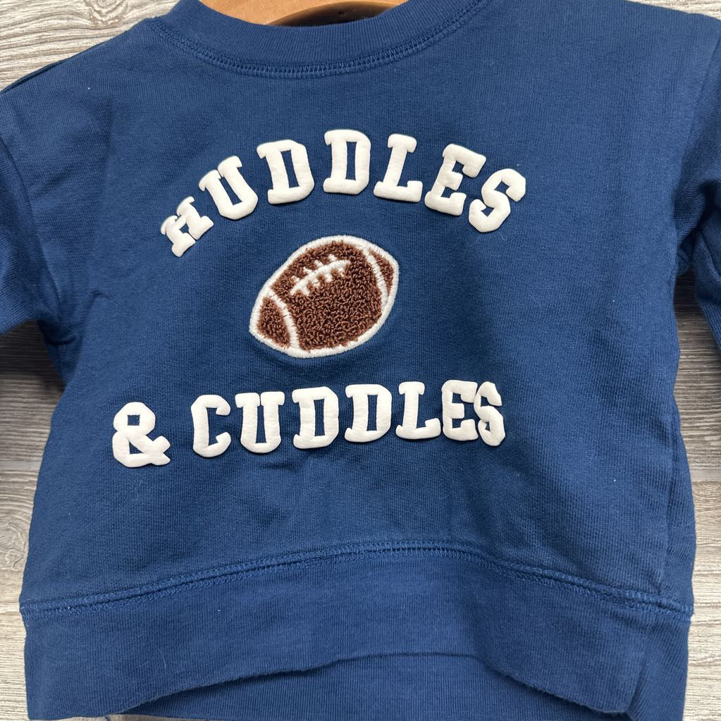 Crewneck Huddles & Cuddles & French Terry Joggers Footballs 9M